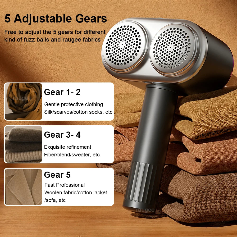 Portable Electric Lint Remover – USB Rechargeable Fabric Hairball Trimmer