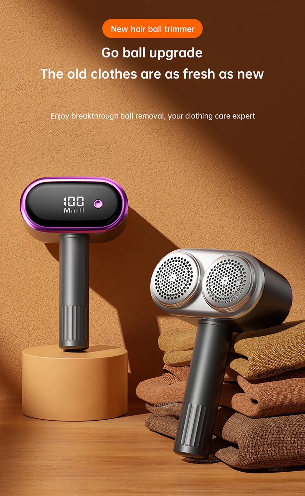 Portable Electric Lint Remover – USB Rechargeable Fabric Hairball Trimmer