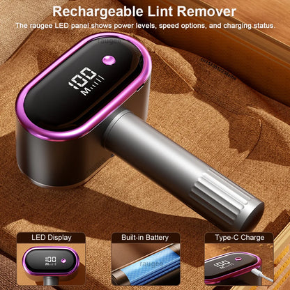 Portable Electric Lint Remover – USB Rechargeable Fabric Hairball Trimmer